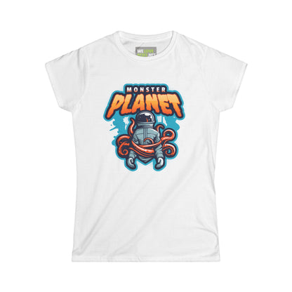 Monster Planet Astronaut Woman Tee | Sci-Fi Women's T-Shirt