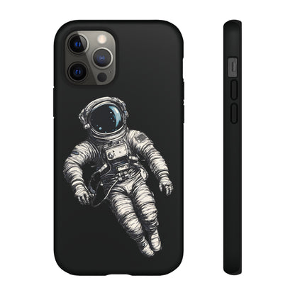 Floating Astronaut SpaceArt Sci-Fi Tough iPhone Mobile Cases