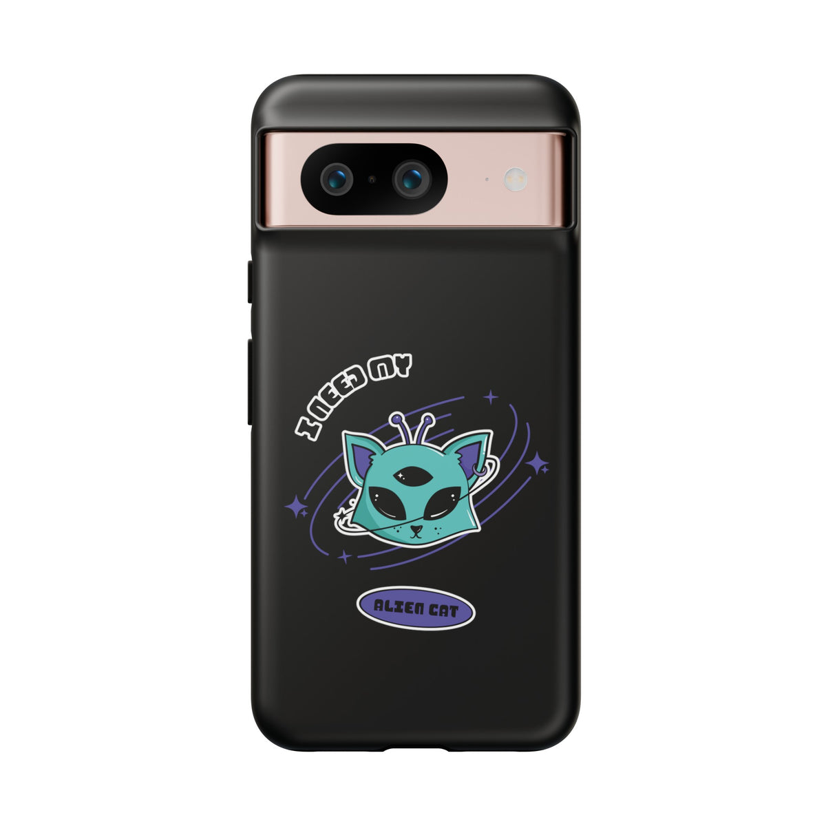 Cat Mobile Case Funny UFO Sci-Fi Tough Google Pixel Cover