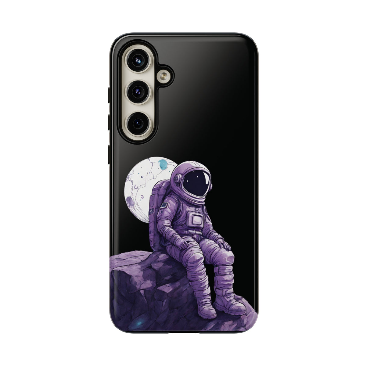 Art Samsung Galaxy Mobile Cases Still Waiting Astronaut