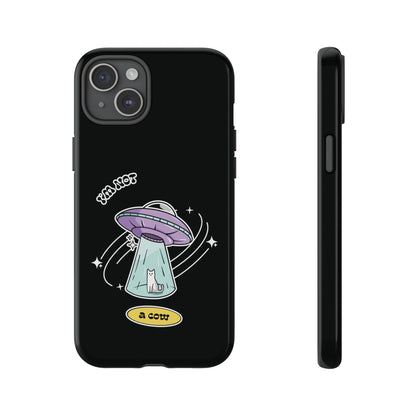 Funny Sci-Fi iPhone Cases | Not a Roswell Cow UFO Design