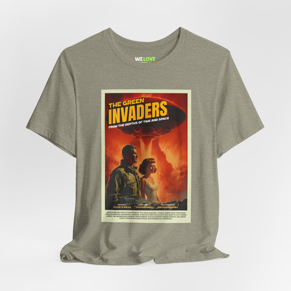 Retro Sci-Fi T-Shirt: The Green Invaders | We Love Sci-Fi