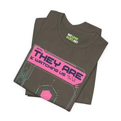 They Are Watching Us UFO Sci-Fi T-Shirt-welovescifi.net