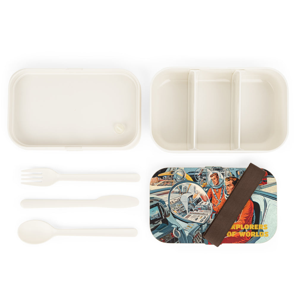 Explorers of Worlds Retro UFO Comic Bento Lunch Box