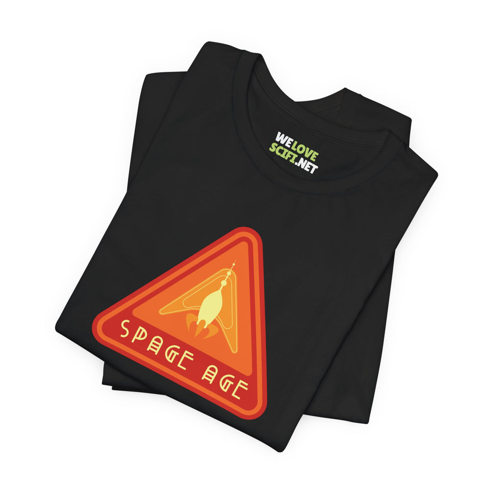 Space Age Sign Retro Sci-Fi T-Shirt - We Love Sci-Fi