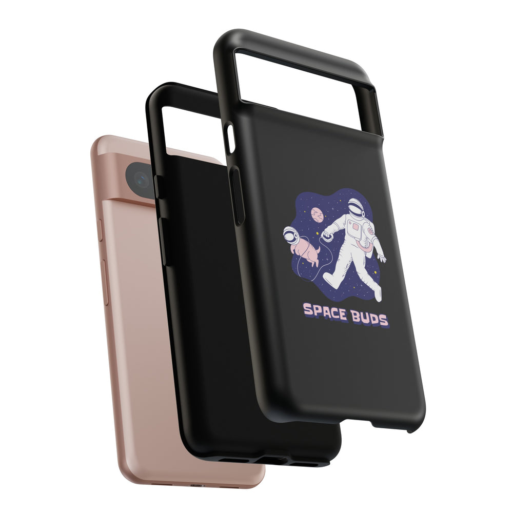 Buds Mobile Cases Funny Sci-Fi Astronaut & Dog Pixel Covers