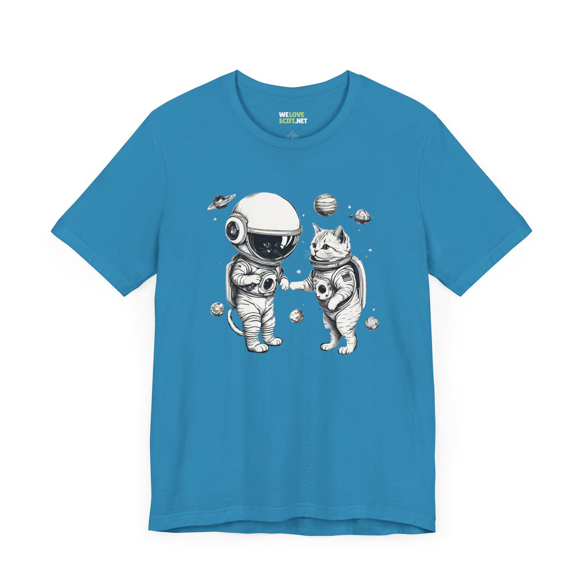 Space Kitties Sci-Fi T-Shirt | Astronaut Cats Tee