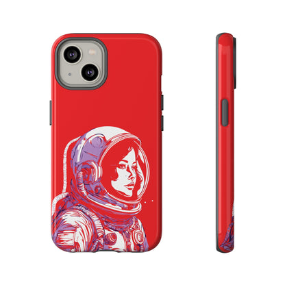 Duotone SpaceGirl SpaceArt Tough iPhone Mobile Cases