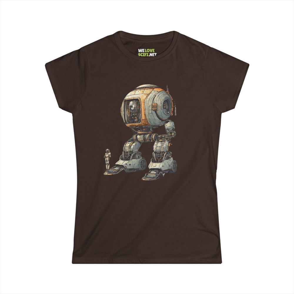 Space Art Tee | Let's Take a Ride Robot Women's T-Shirt