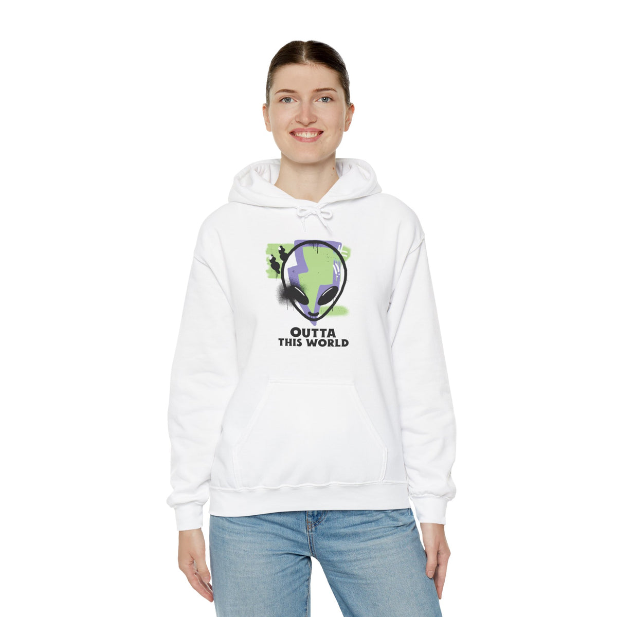 Grunge Alien Hoodie - Outta This World Style We Love Sci-Fi