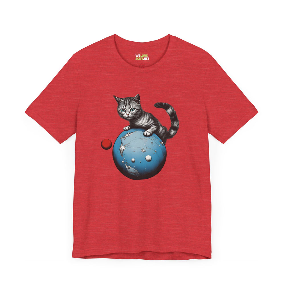 Space Player Cat 3 Sci-Fi T-Shirt | We Love Sci-Fi