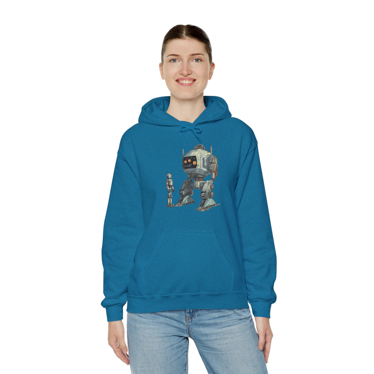 Let's Be Friends Robot Space Hoodie - Sci-Fi Art WeLoveSciFi