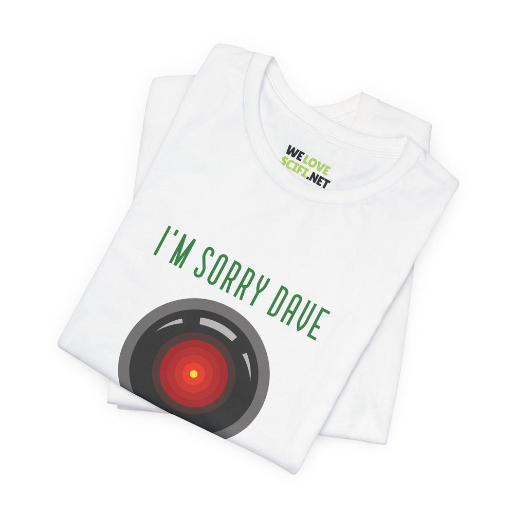 I’m Sorry Dave Funny HAL9000 Christmas Unisex Tee-welovescifi.net