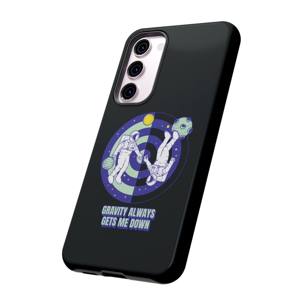 Down Funny Astronaut Sci-Fi Tough Samsung Galaxy Mobile Case