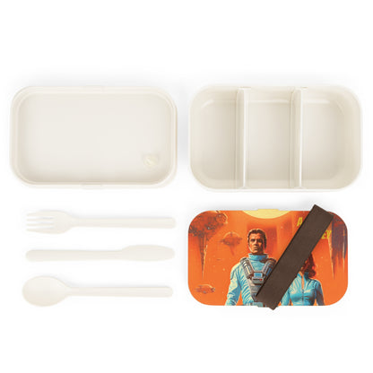 A Space Odyssey Retro UFO Poster Bento Lunch Box