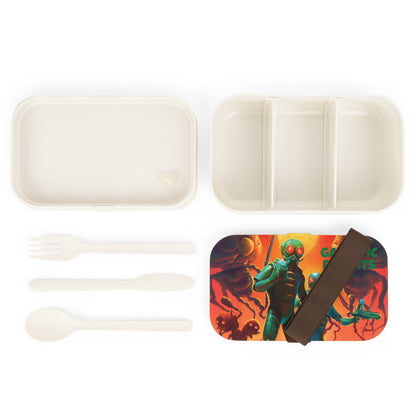 Galactic Bandits Retro Comic Alien Bento Lunch Box