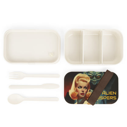 Alien Whispers Retro Comic Alien Bento Lunch Box-welovescifi