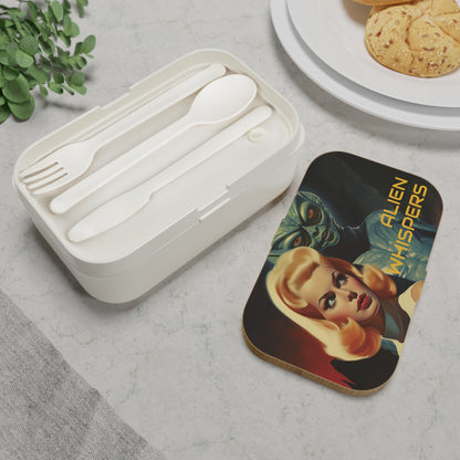 Alien Whispers Retro Comic Alien Bento Lunch Box-welovescifi