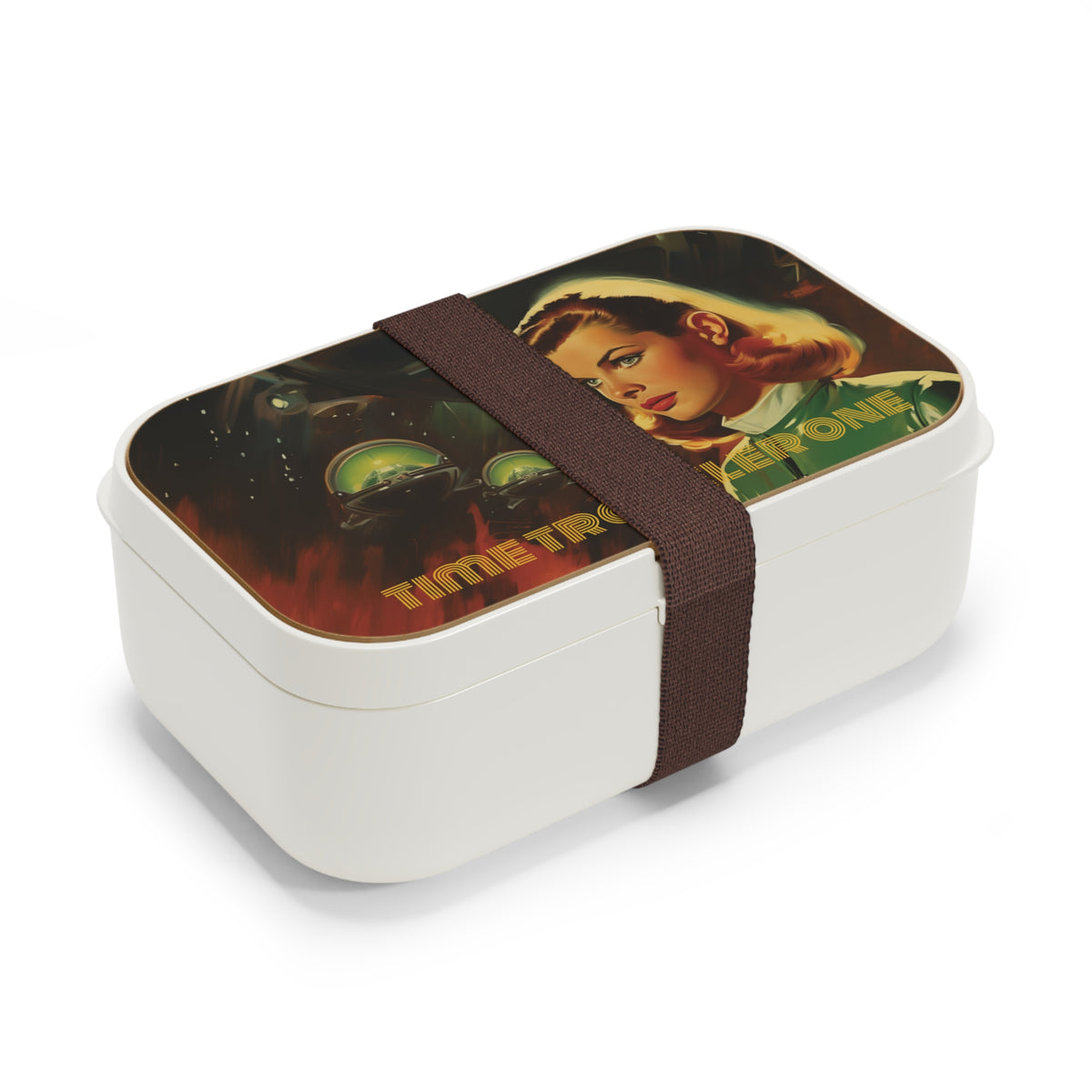 Time Traveler One Retro UFO Poster Bento Lunch Box-welovescifi.net