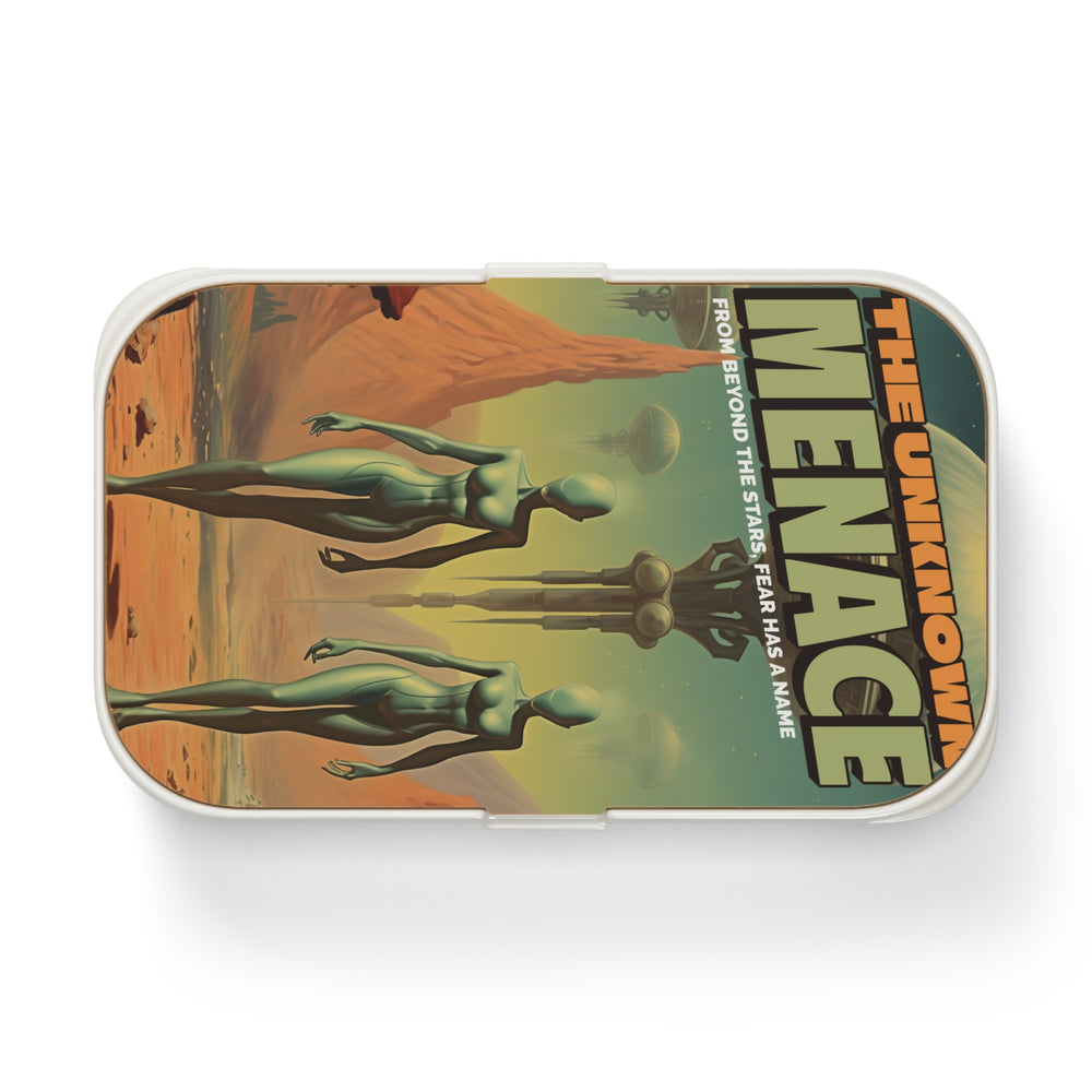 The Unknown Menace Retro UFO Poster Bento Lunch Box-welovescifi.net