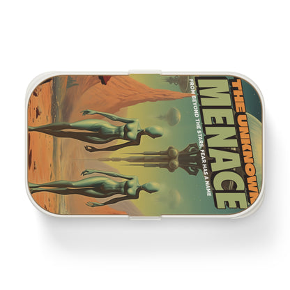 The Unknown Menace Retro UFO Poster Bento Lunch Box-welovescifi.net