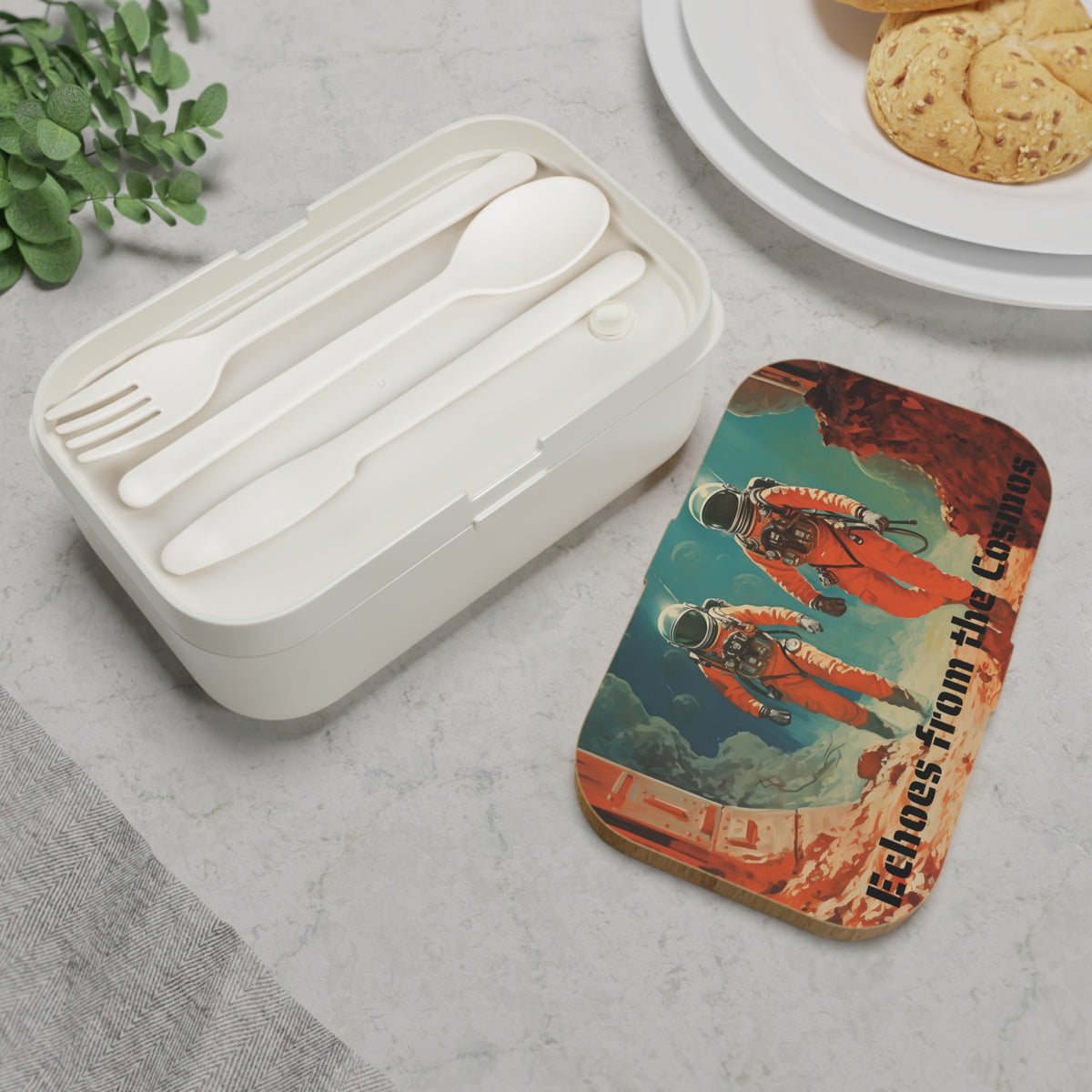 Echoes From The Cosmos Retro Comic Alien Bento Lunch Box